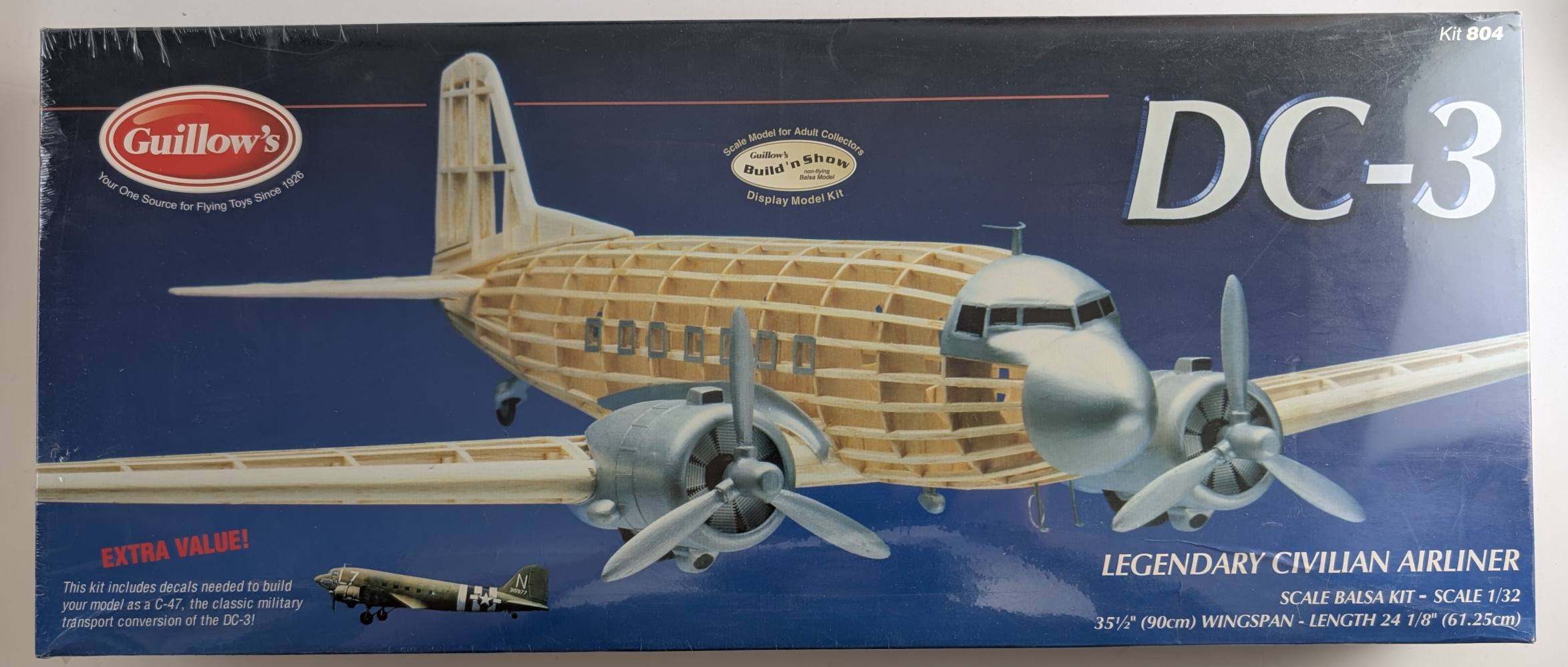 GUILLOWS 804 DC-3 Aircraft Model Kits