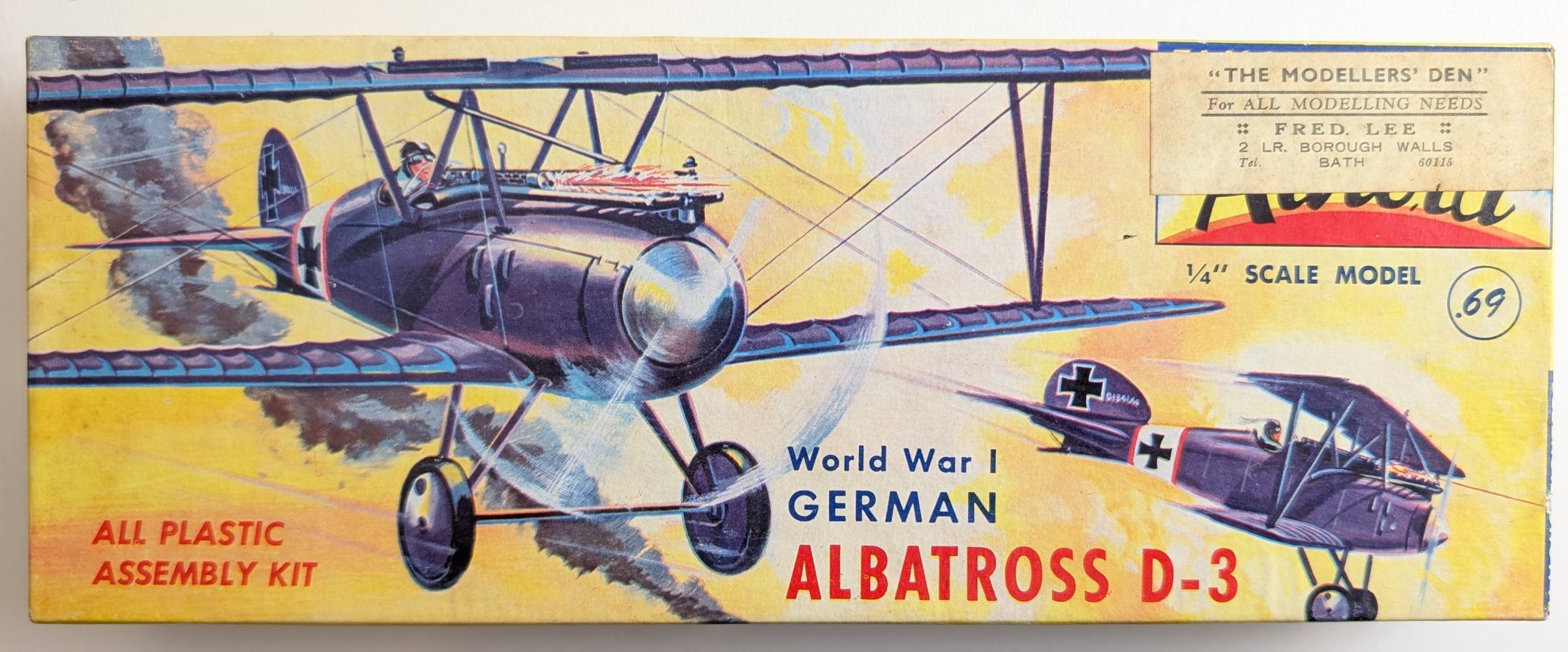 AURORA 104-69 GERMAN ALBATROSS D-3 Aircraft Model Kits