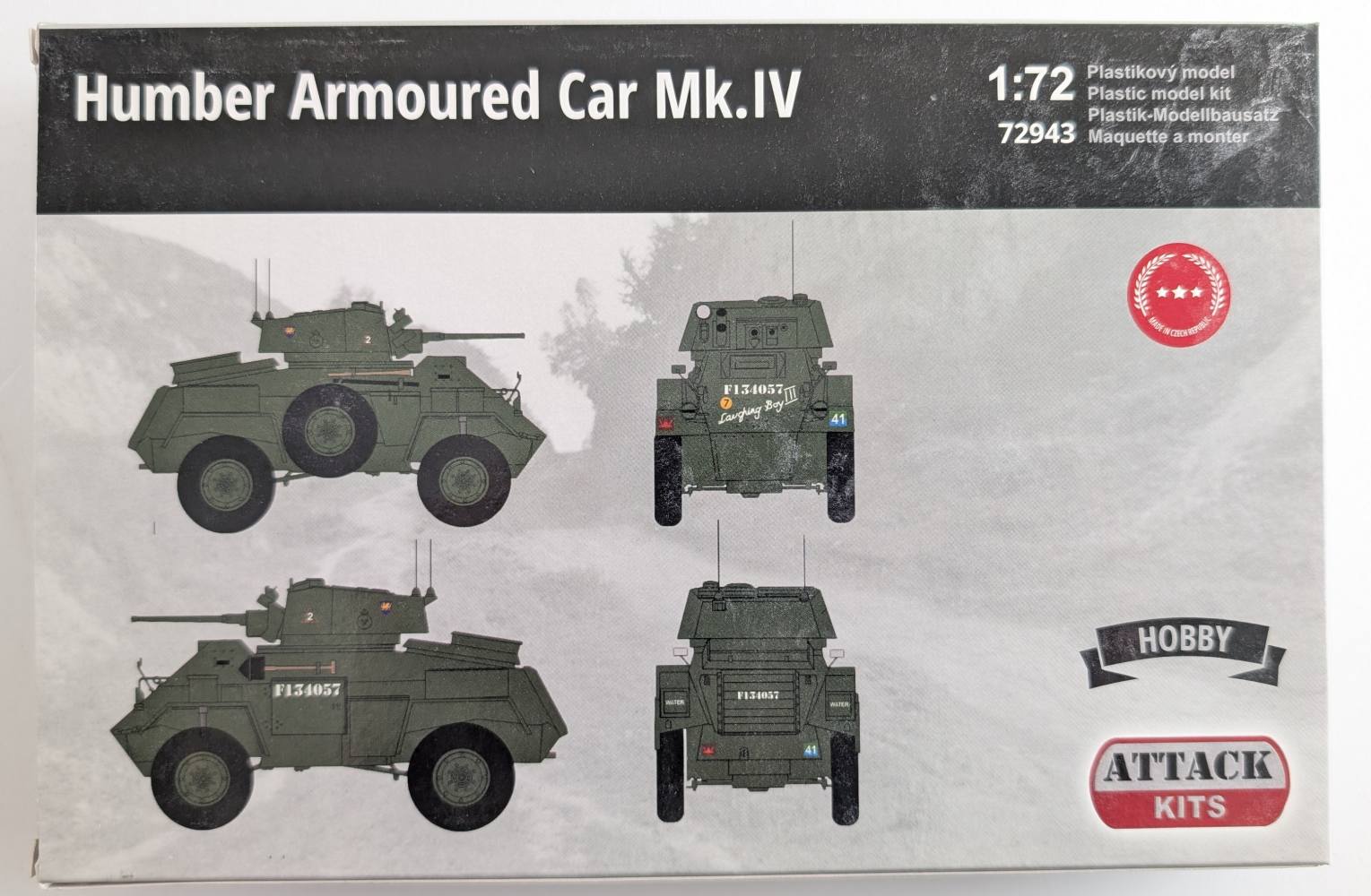 ATTACK 72943 HUMBER ARMOURED CAR MK.IV Military Model Kits
