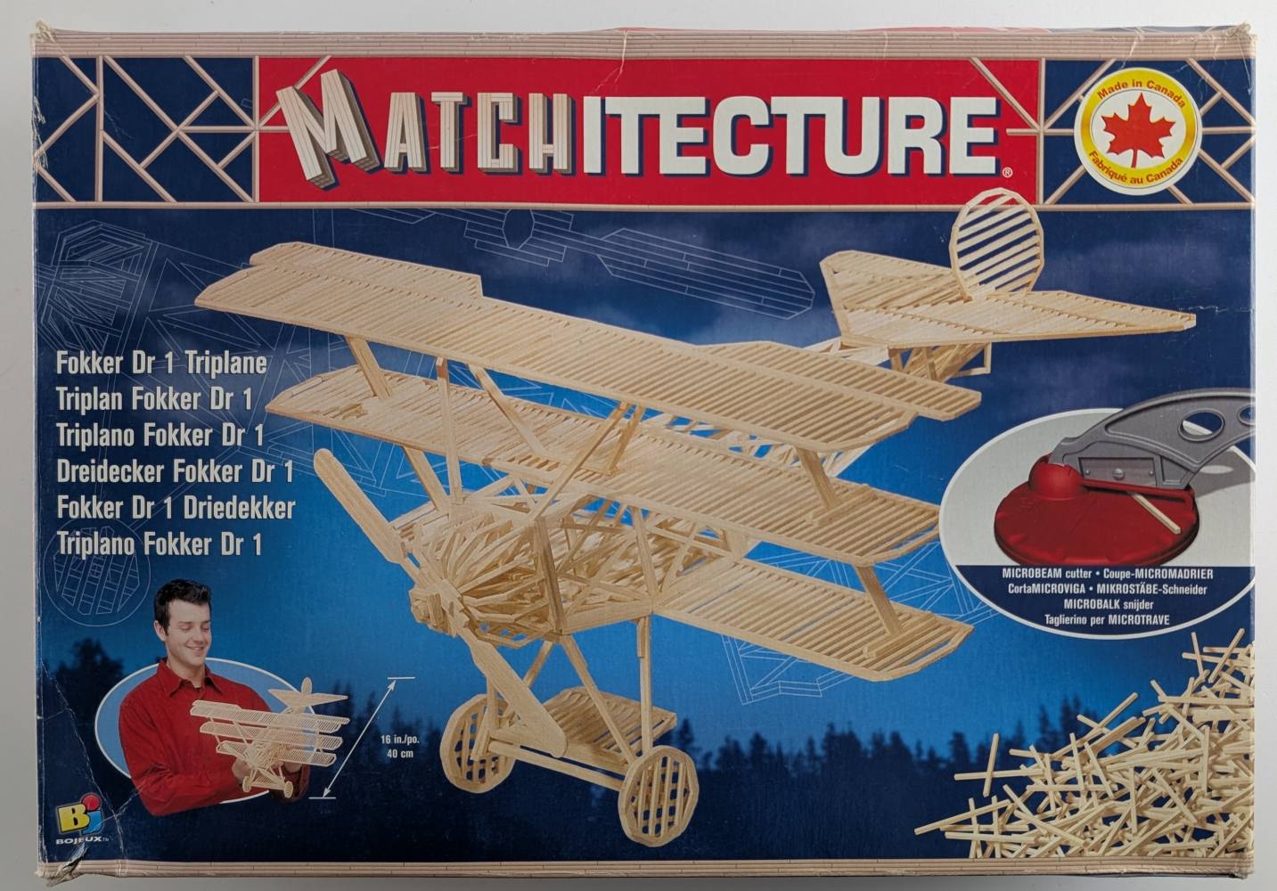 MATCHITECTURE 6610 FOKKER DR 1 TRIPLANE UK SALE ONLY Aircraft Model Kits