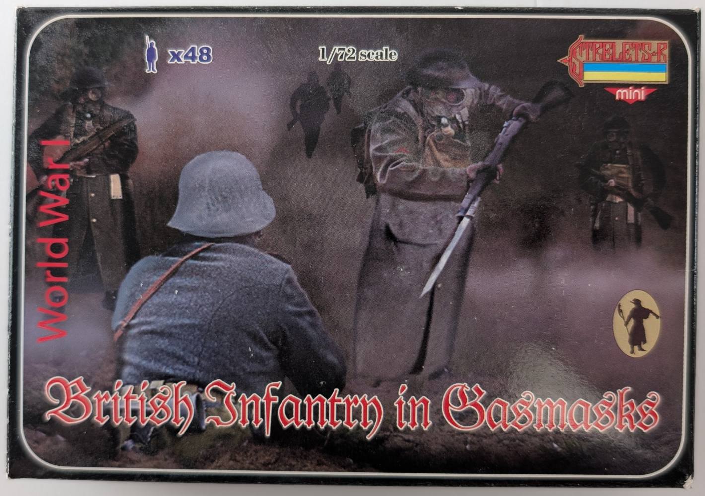 STRELETS M056 BRITISH INFANTRY IN GASMASKS Model Figures