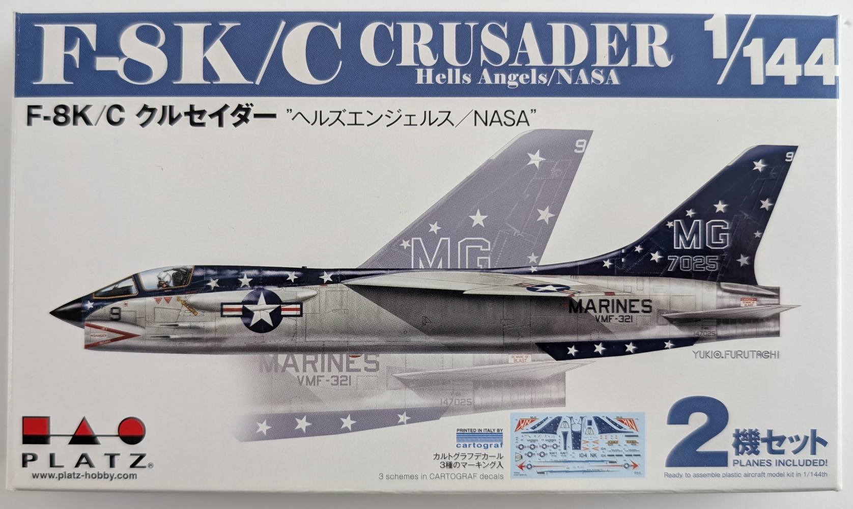 PLATZ 09 F-8K/C CRUSADER HELLS ANGELS/NASA Aircraft Model Kits