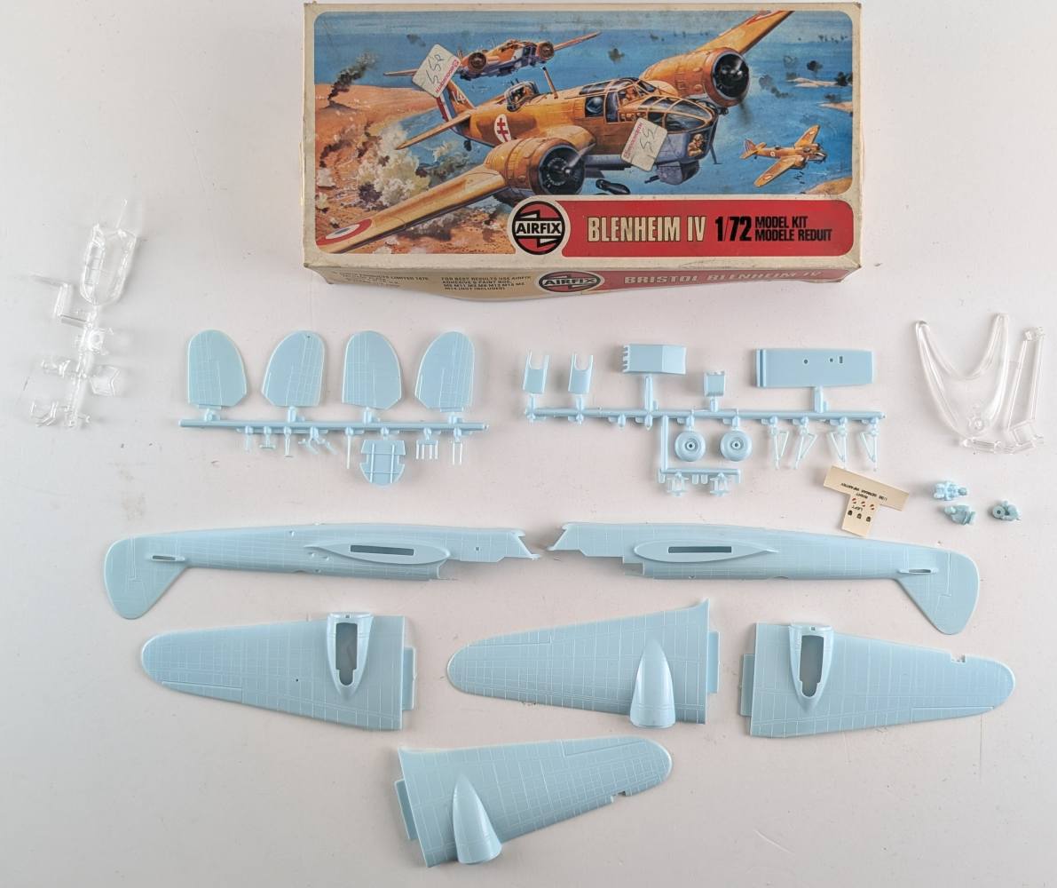 KINGKIT MODEL SCRAPYARD AIRFIX 02027 BLENHEIM IV NO INSTRUCTIONS/DECALS Salvage Yard