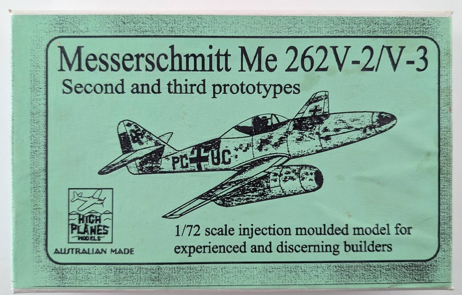 HIGHPLANES 72042 MESSERSCHMITT ME 262V-2/V-3 Aircraft Model Kits