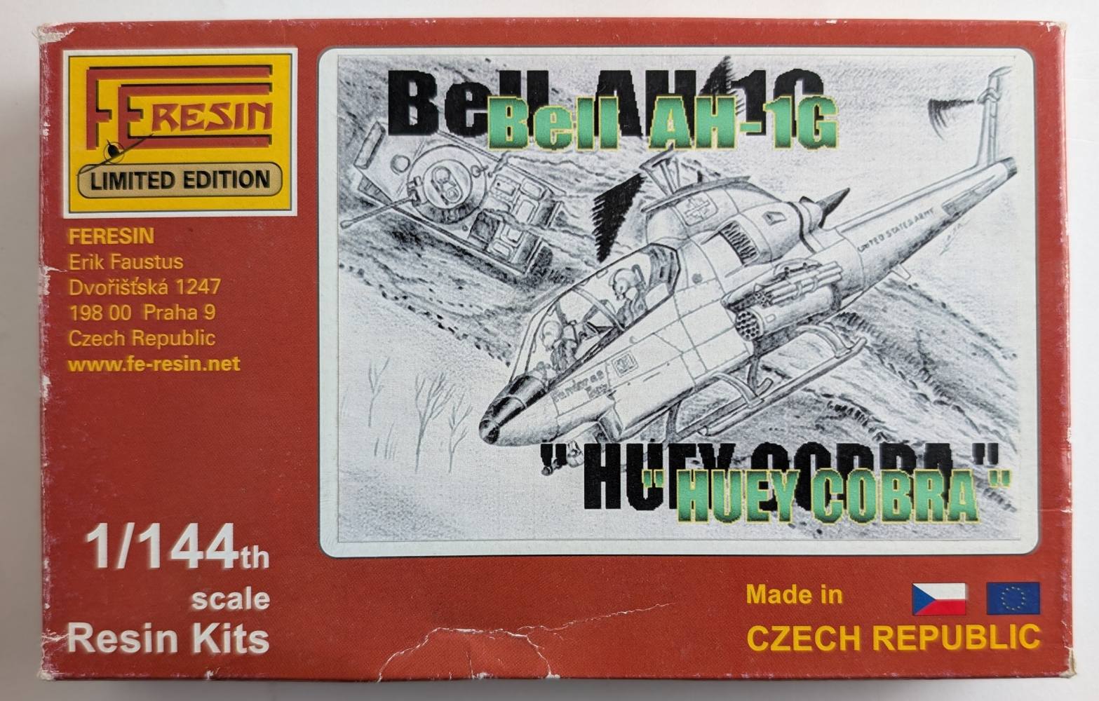 FE RESIN 144009 BELL AH-1G HUEY COBRA Aircraft Model Kits