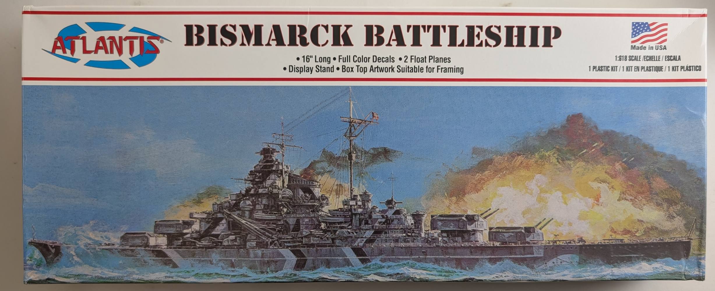 ATLANTIS 3008 DKM BISMARCK BATTLESHIP Model Ships Kits