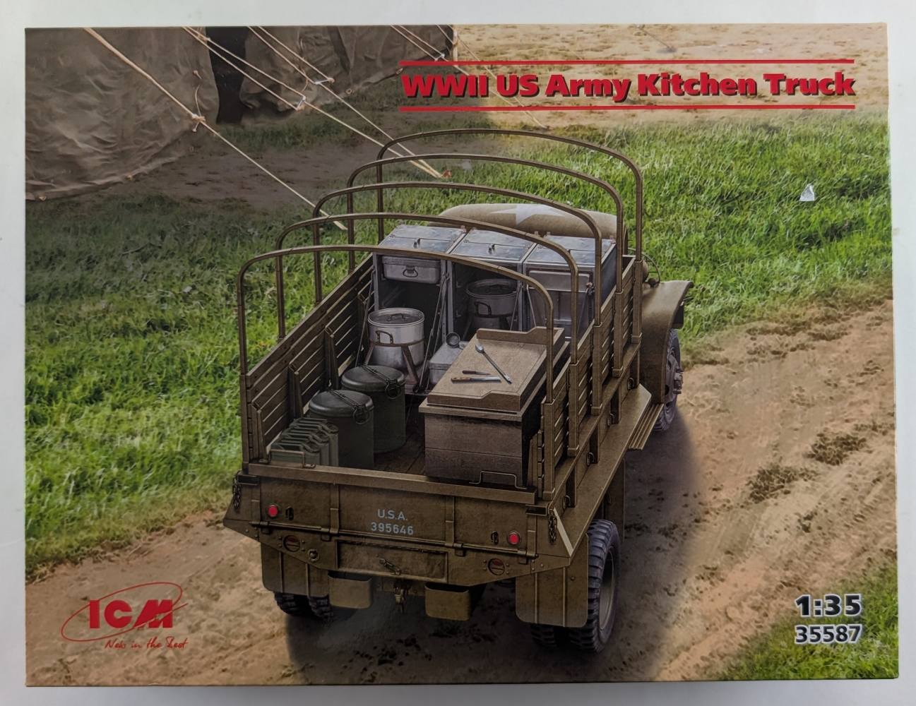 ICM 35587 WWII US ARMY KITCHEN TRUCK Military Model Kits