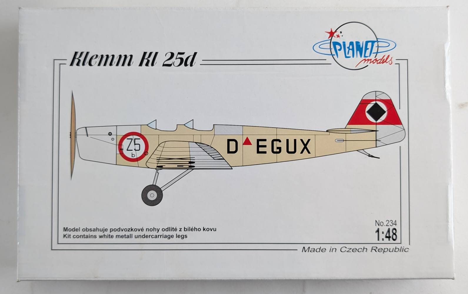 PLANET MODELS 234 KLEMM KL 25D Aircraft Model Kits