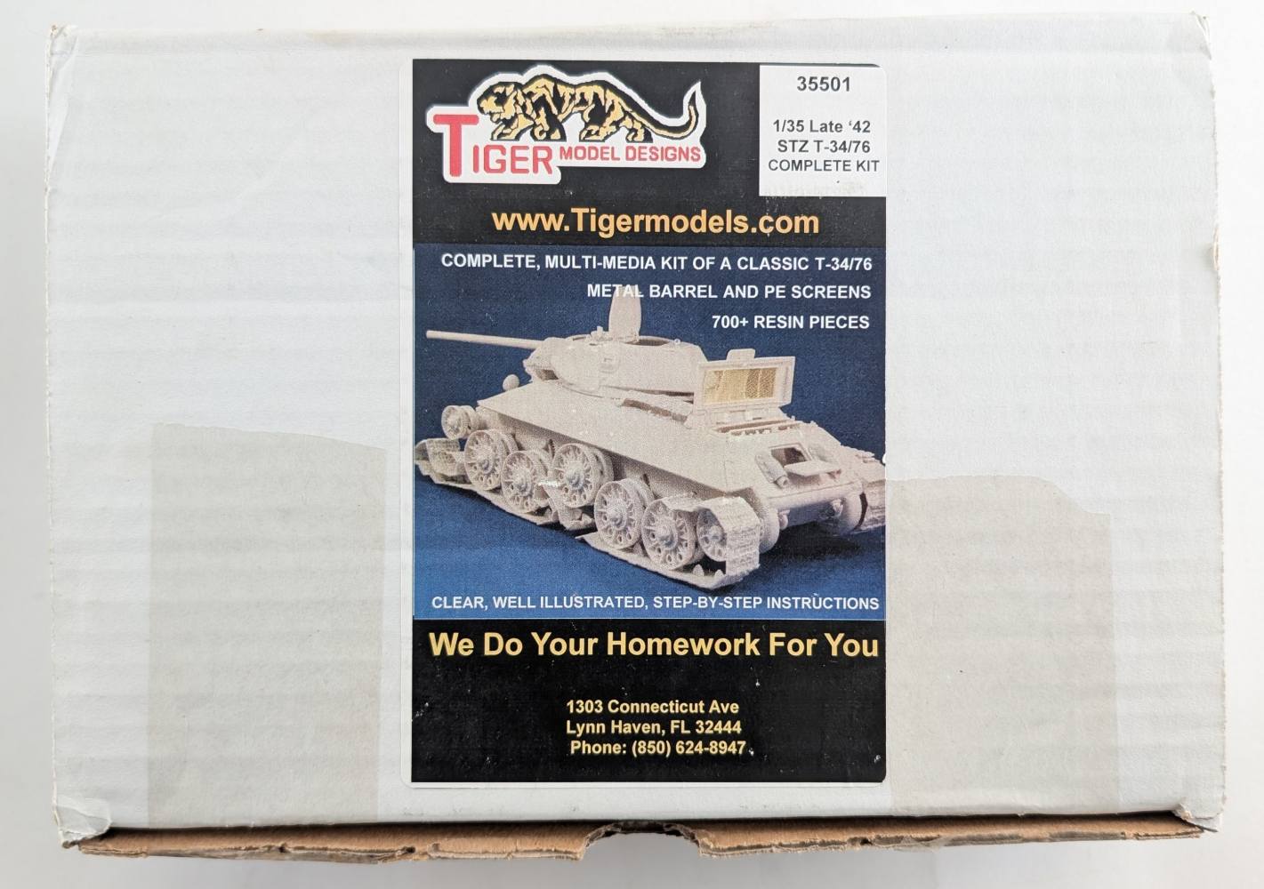 TIGER MODELS 35501 LATE 42 STZ T-34/76 Military Model Kits