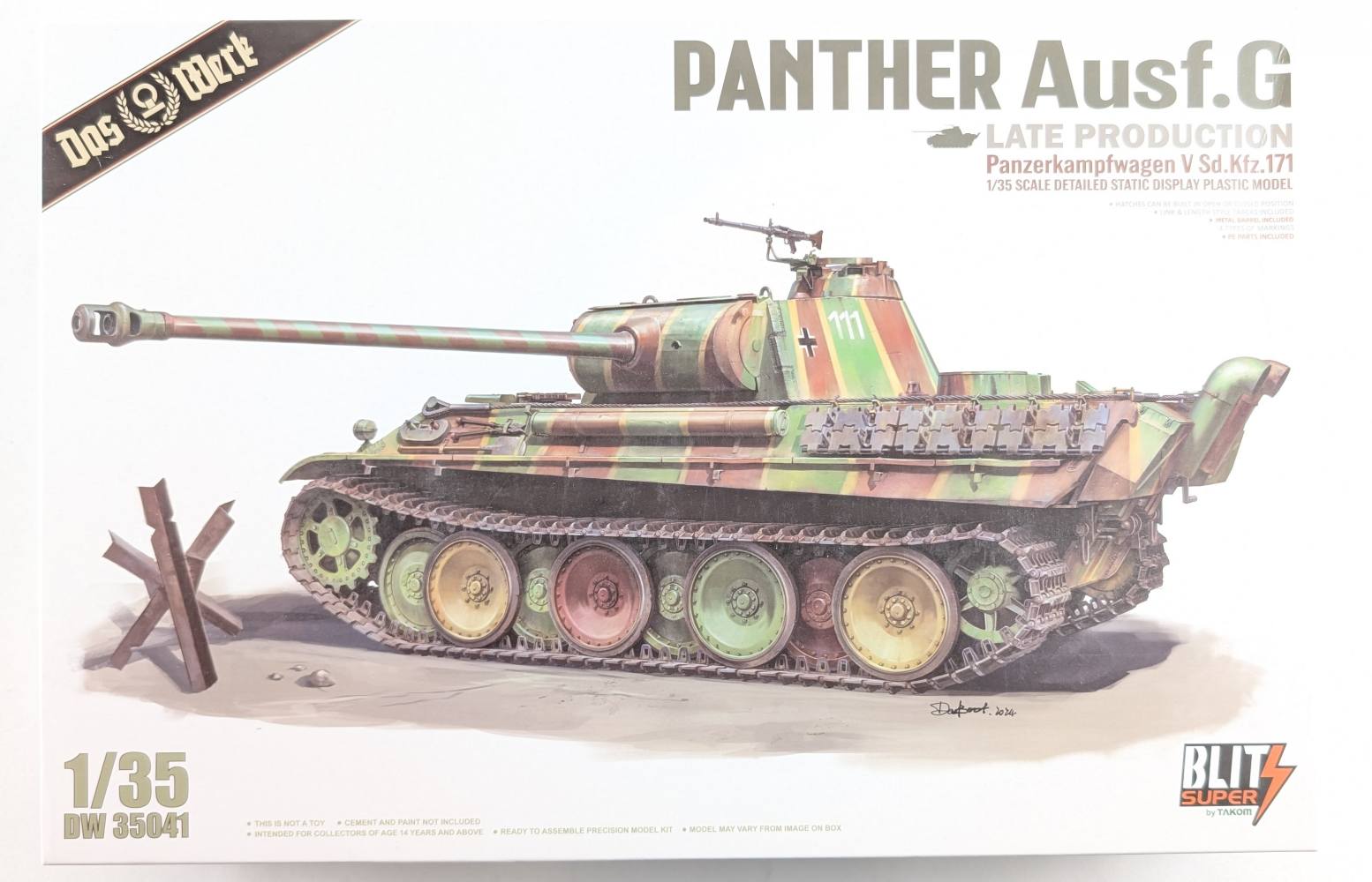DAS WERK 35041 PANTHER AUSF.G LATE PROD Military Model Kits