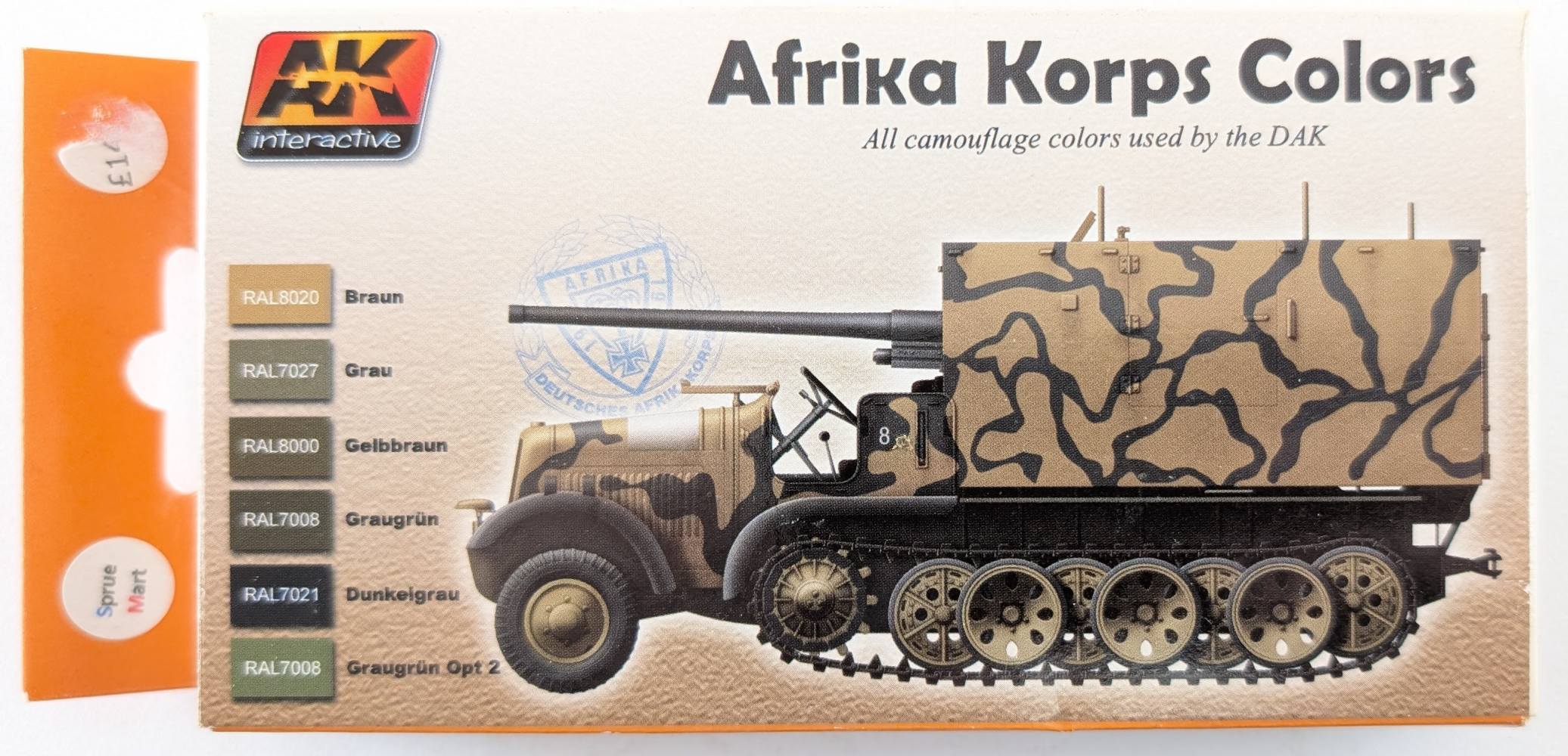 Model Paint Kits | AK550 AFRIKA KORPS COLORS