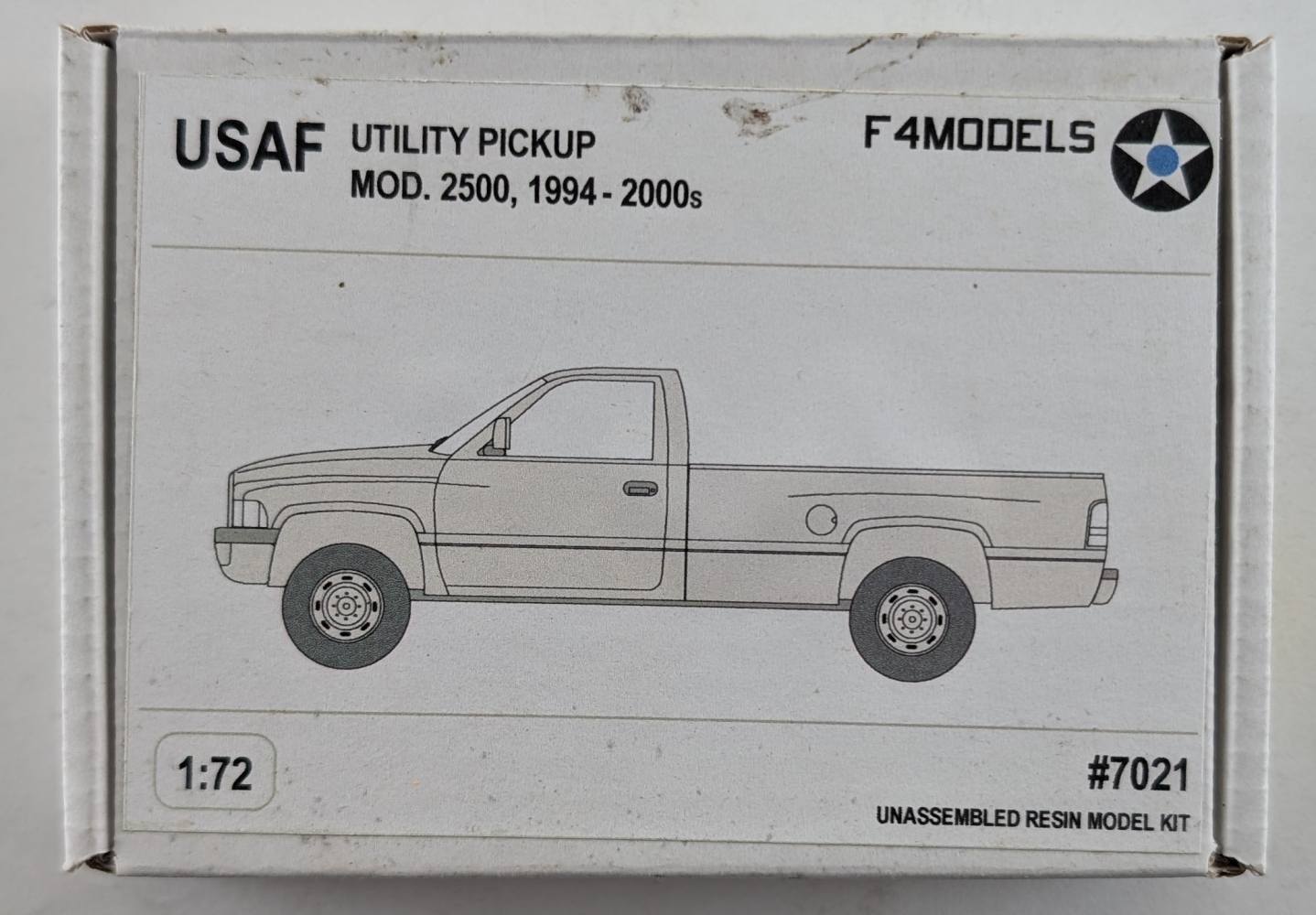 F4MODELS 7021 USAF UTILITY PICKUP Military Model Kits