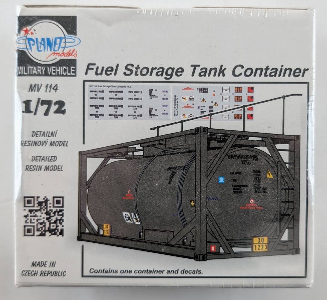 PLANET MODELS MV114 FUEL STORAGE TANK CONTAINER Military Model Kits