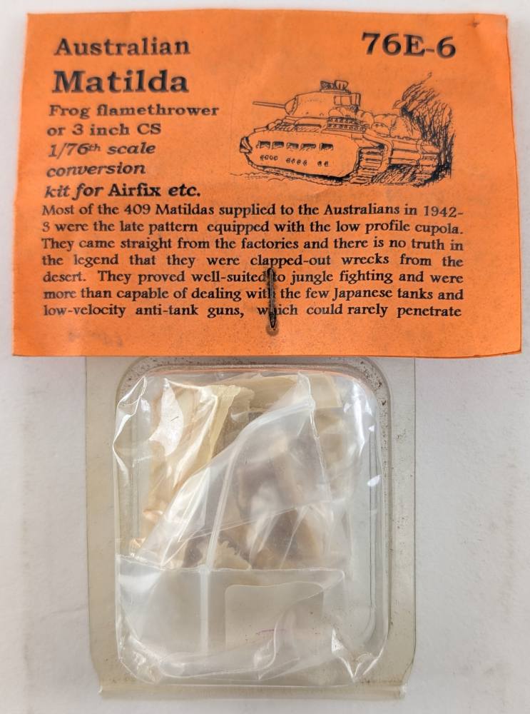 UNKNOWN MAKE 76E-6 AUSTRALIAN MATILDA FROG FLAMETHROWER Conversion Sets