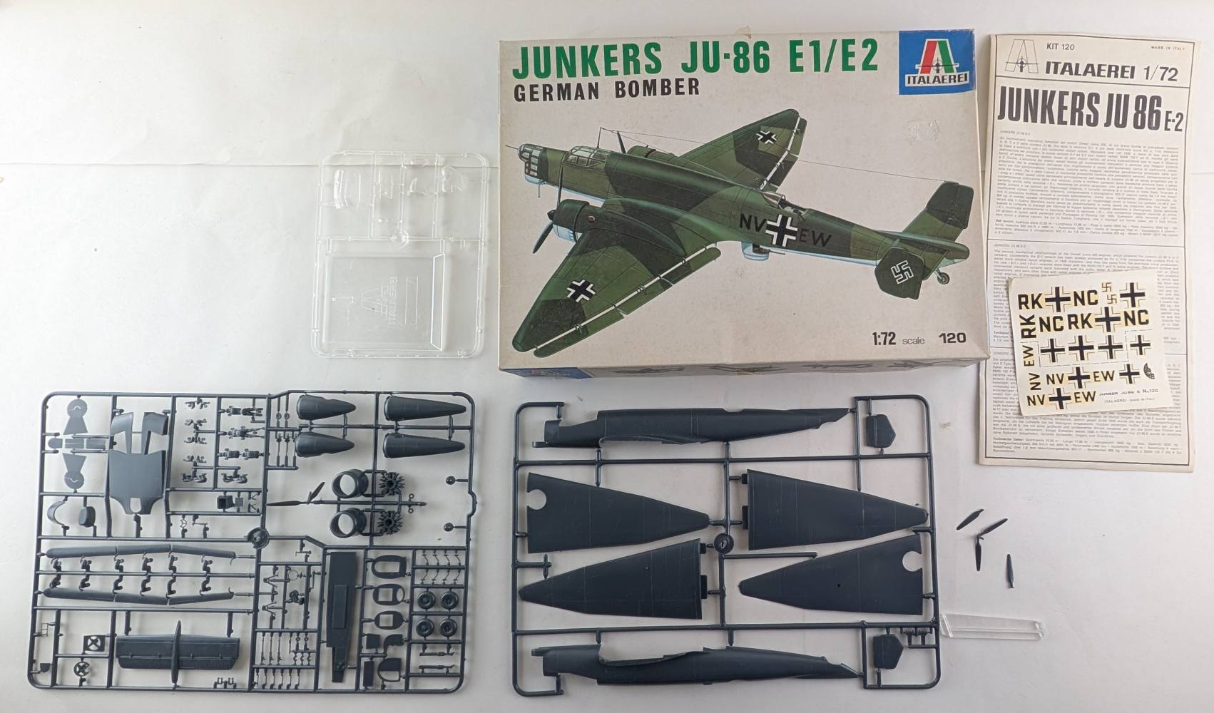 KINGKIT MODEL SCRAPYARD ITALERI 120 JUNKERS JU-86 E1/E2 BROKEN PROP Salvage Yard
