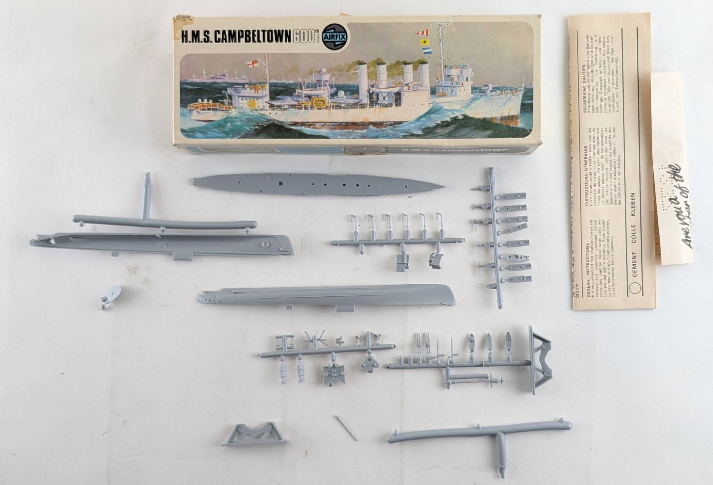 KINGKIT MODEL SCRAPYARD 01204 HMS CAMPBELTOWN INCOMPLETE. Salvage Yard