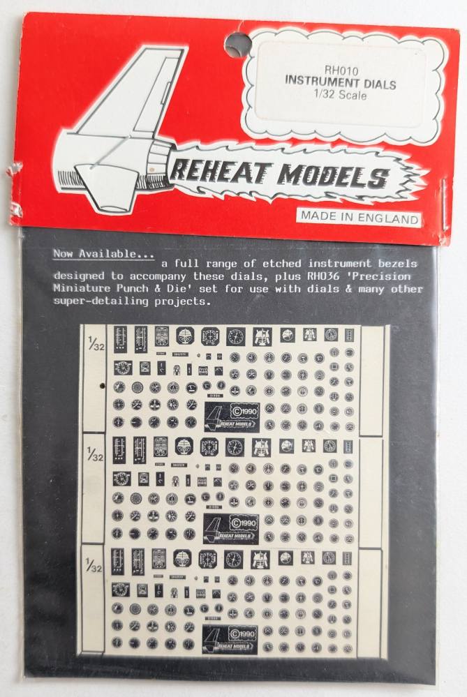 REHEAT MODELS RH010 INSTRUMENT DIALS Conversion Sets
