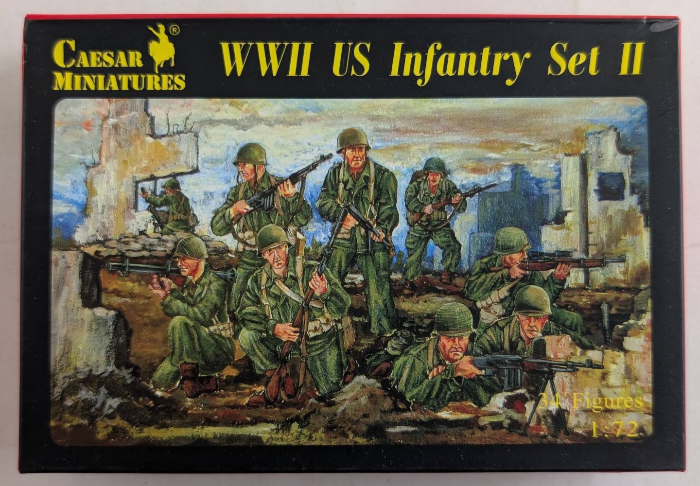 CAESAR MINATURES 071 WWII US INFANTRY SET II Model Figures