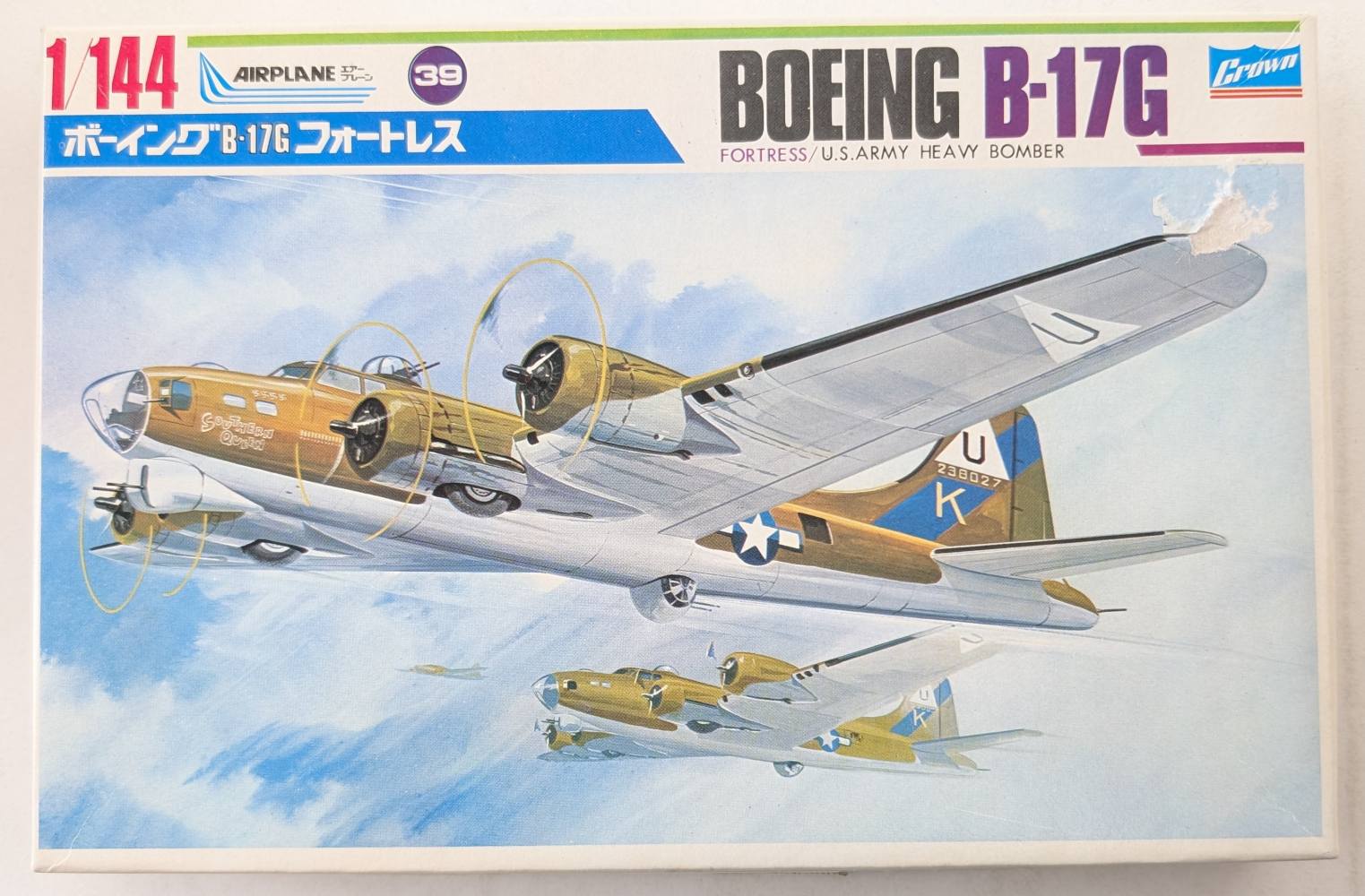 CROWN 434 BOEING B-17G FORTRESS/US ARMY HEAVY BOMBER Aircraft Model Kits