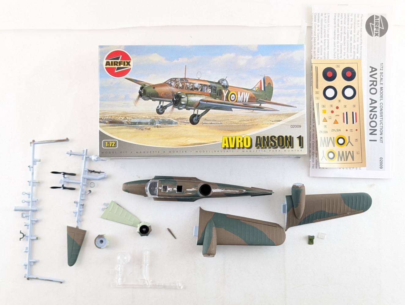 KINGKIT MODEL SCRAPYARD AIRFIX 02009 AVRO ANSON STARTED Salvage Yard
