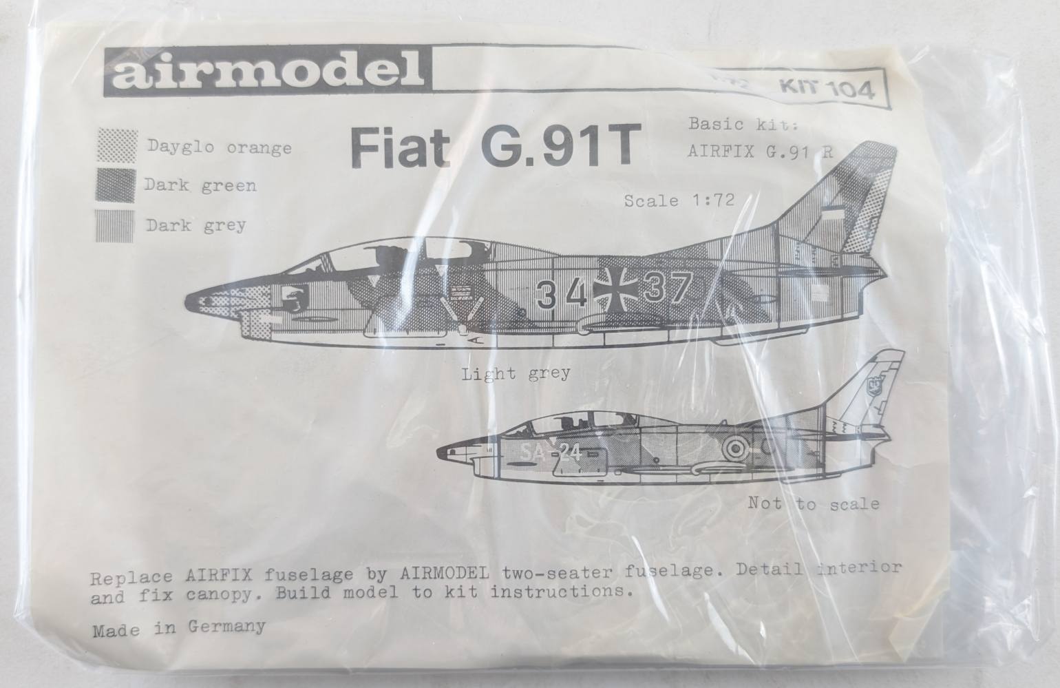 AIRMODEL 104 FIAT G.91T conversion Aircraft Model Kits