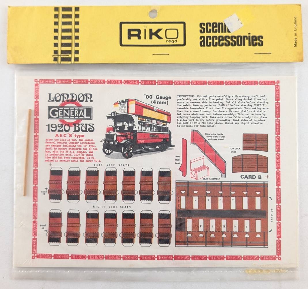 RIKOKIT LONDON 1920 BUS Cars, Motorbikes & Trucks Model kits
