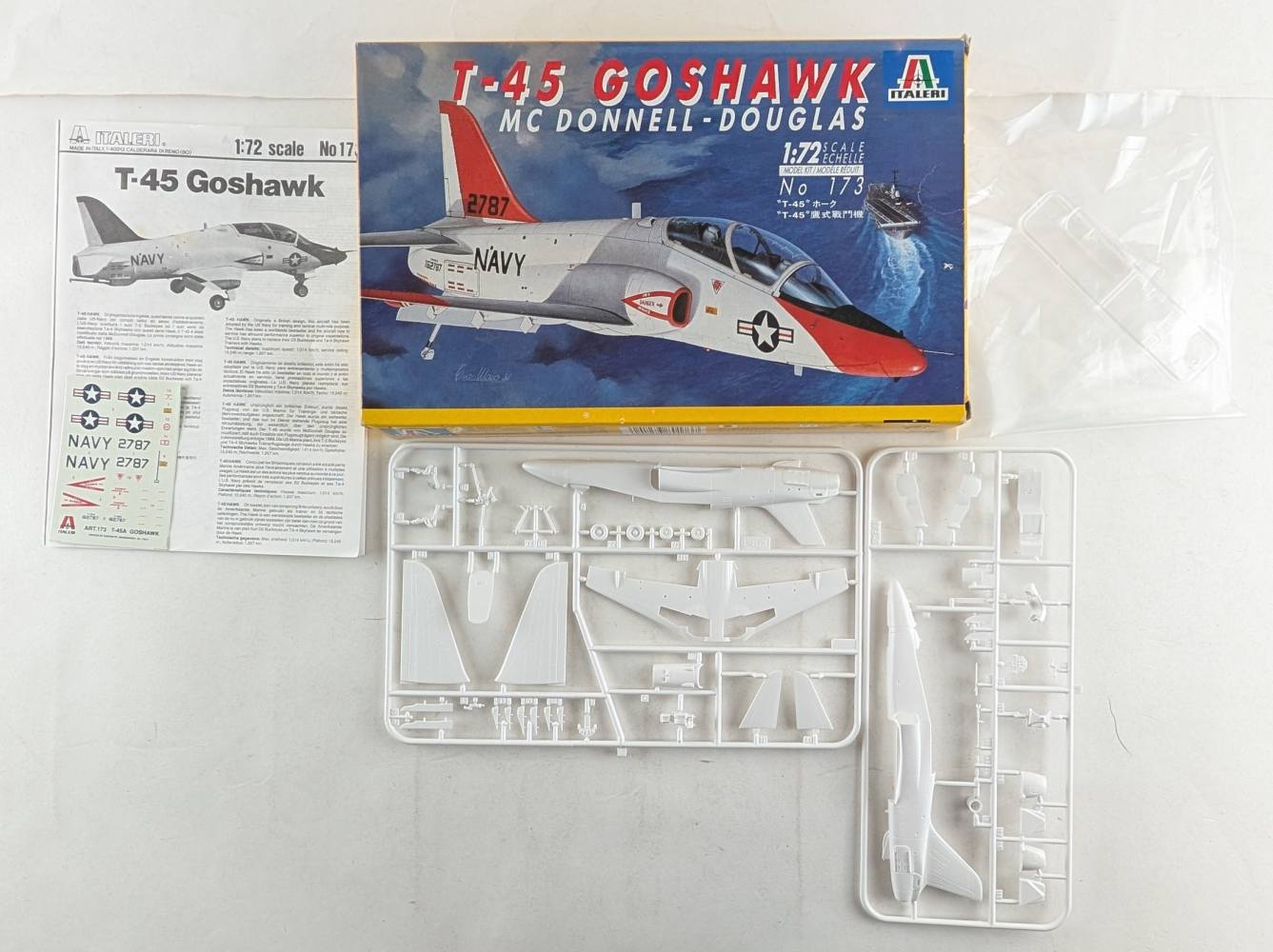 KINGKIT MODEL SCRAPYARD ITALERI 173 T-45 GOSHAWK MCDONNELL DOUGLAS MISSING CLEAR PART Salvage Yard