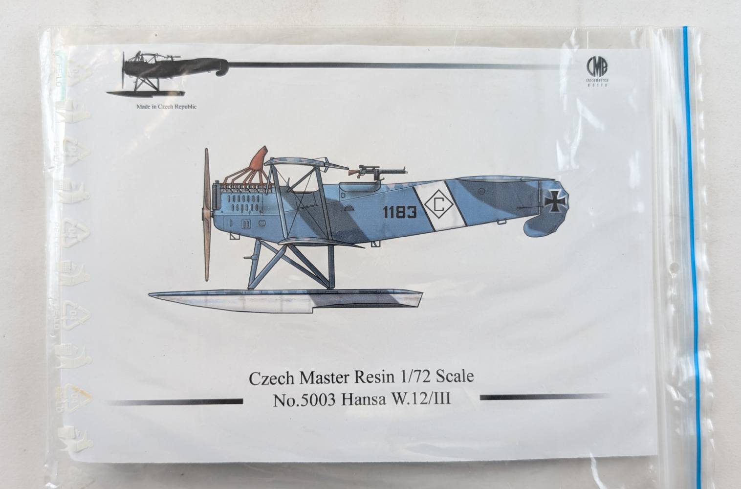 CZECH MASTER RESIN 5003 HANSA W.12/III Aircraft Model Kits