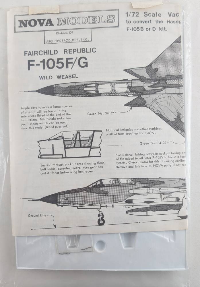 NOVA FAIRCHILD REPUBLIC F-105F/G WILD WEASEL Conversion Sets