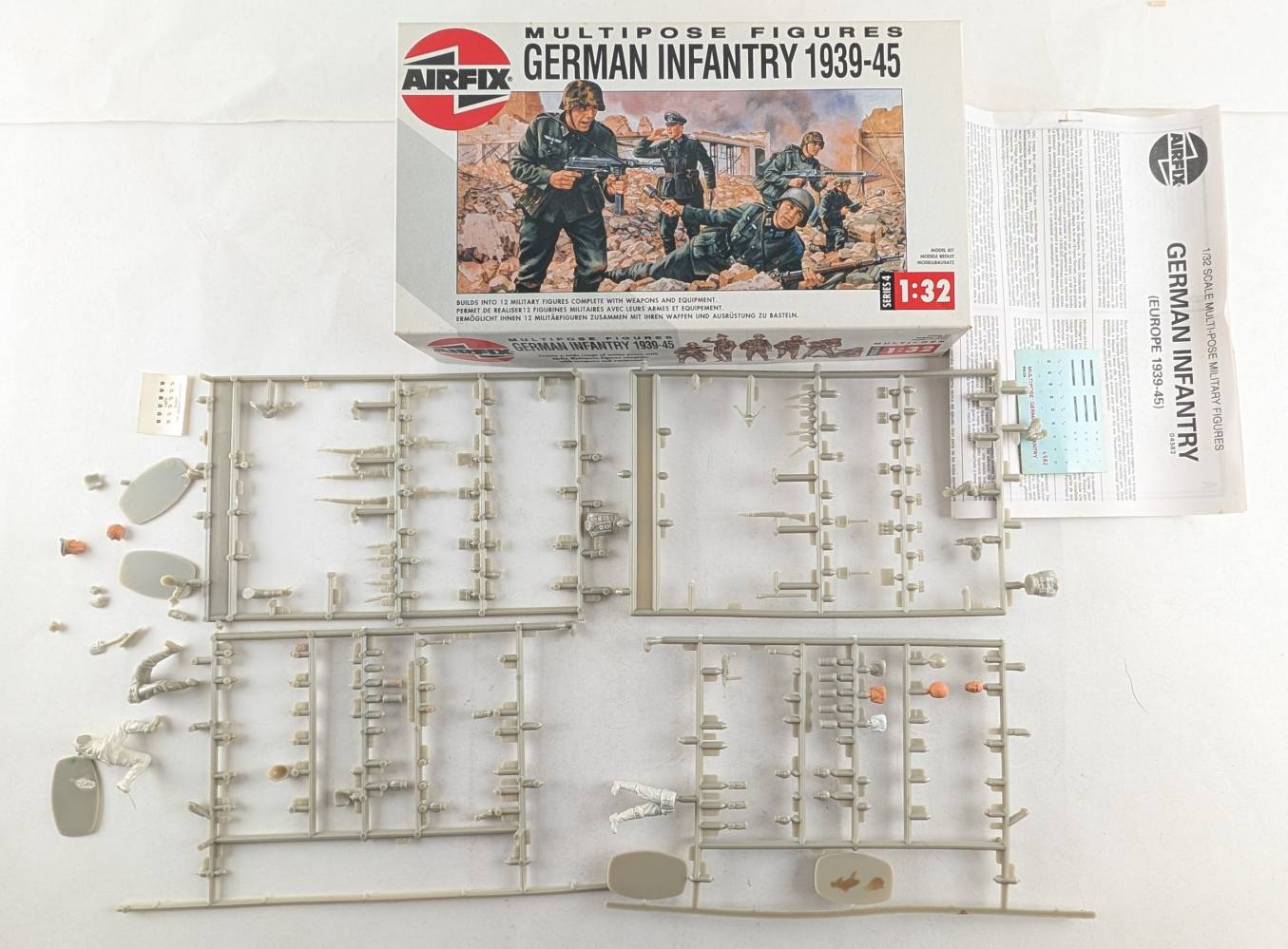 KINGKIT MODEL SCRAPYARD AIRFIX 04582 GERMAN INFANTRY INCOMPLETE STARTED Salvage Yard