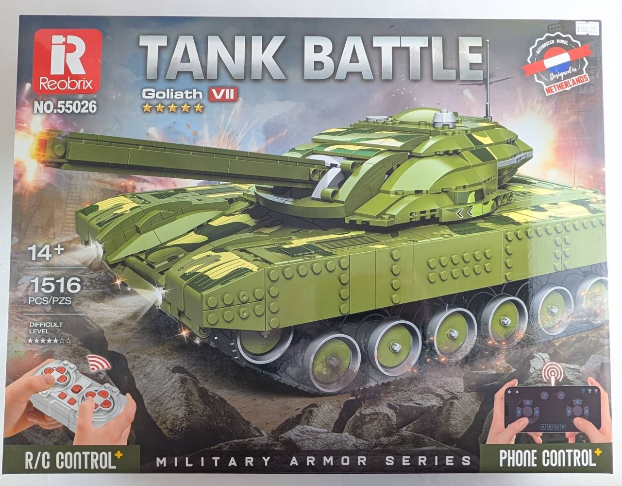 REOBRIX 55026 TANK BATTLE GOLIATH VII - UK SALE ONLY Military Model Kits