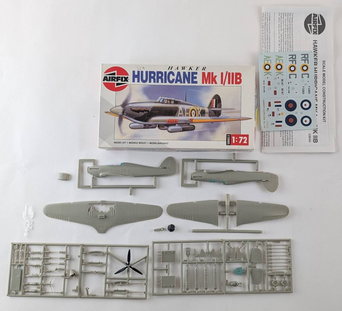 KINGKIT MODEL SCRAPYARD AIRFIX 02042 HURRICANE IIB STARTED Salvage Yard