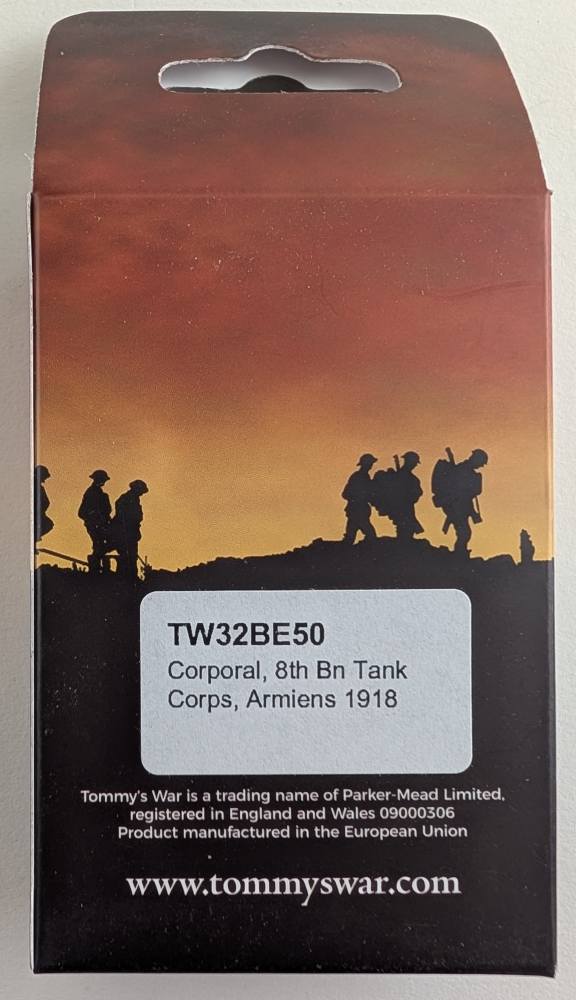 TOMMYS WAR TW32BE50 CORPORAL 8TH BN TANK CORPS ARMIENS 1918 Model Figures
