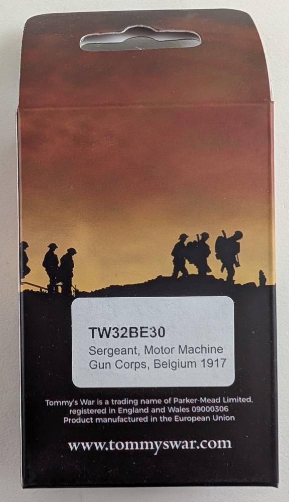 TOMMYS WAR TW32BE30 SERGEANT MOTOR MACHINE GUN CORPS BELGIUM 1917 Model Figures