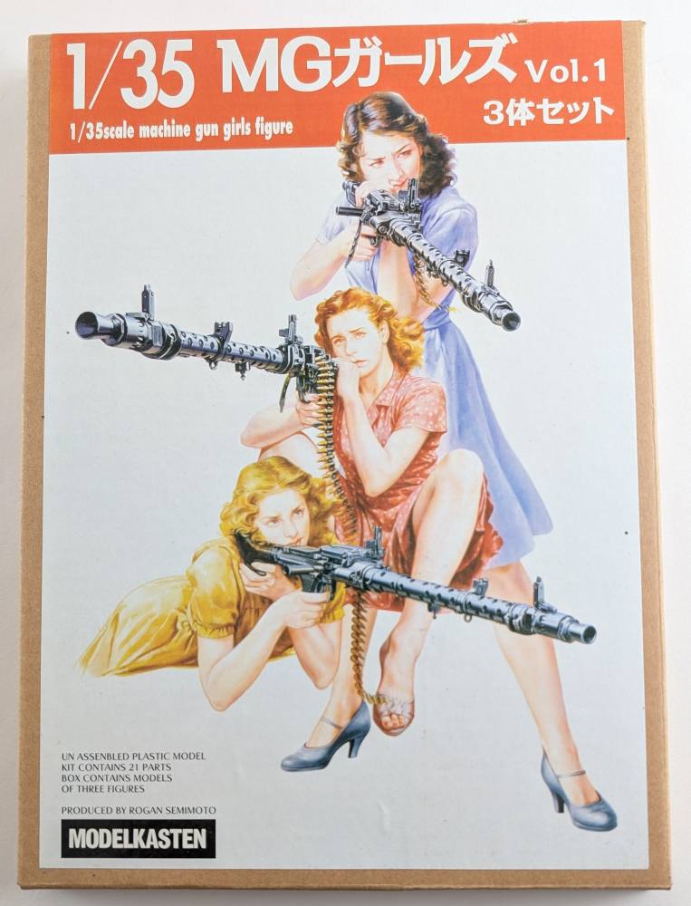 MODELKASTEN AM-61 MACHINE GUN GIRLS VOL 1 Model Figures