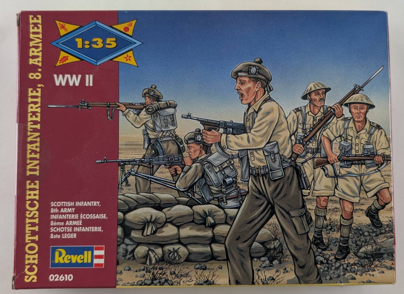 REVELL Model Figures 02610 8th ARMY SCOTTISH