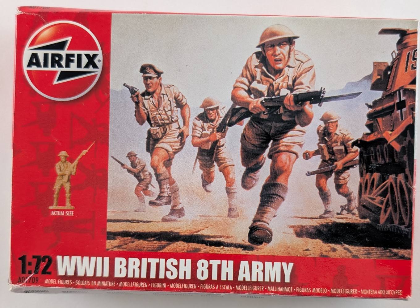 AIRFIX 2012 01709 WWII BRITISH 8TH ARMY Model Figures