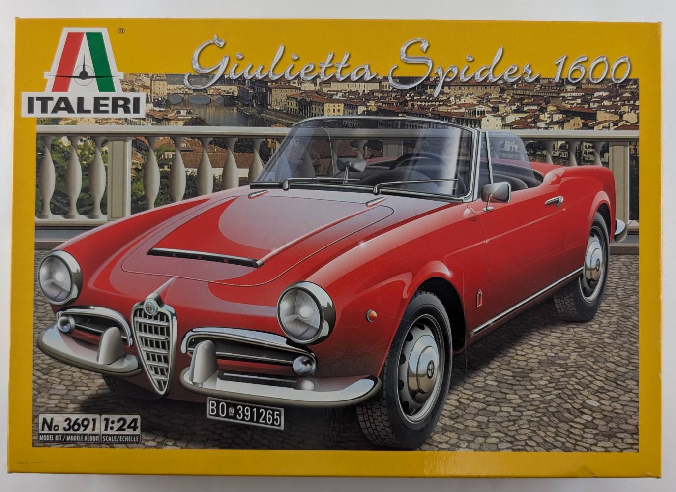 ITALERI 3691 ALFA GIULIETTA SPIDER 1600 Cars, Motorbikes & Trucks Model kits
