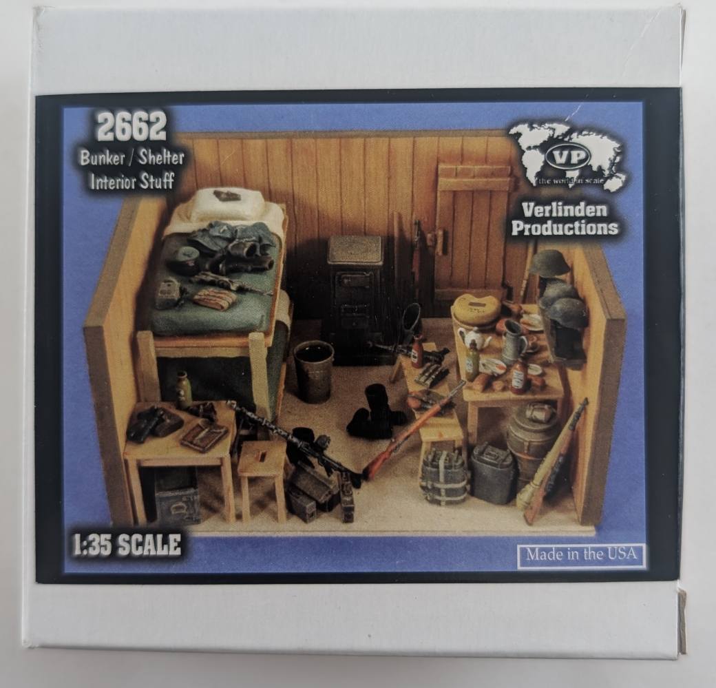 VERLINDEN PRODUCTIONS 2662 BUNKER SHELTER INTERIOR STUFF Military Model Kits