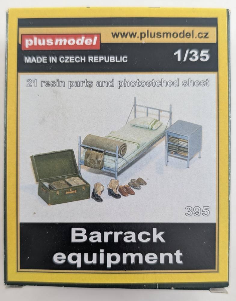PLUS MODEL 395 BARRACK EQUIPMENT Military Model Kits