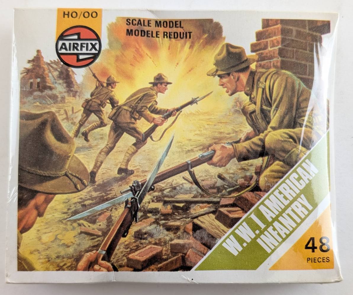 AIRFIX 01729-7 1975 WWI AMERICAN INFANTRY Model Figures