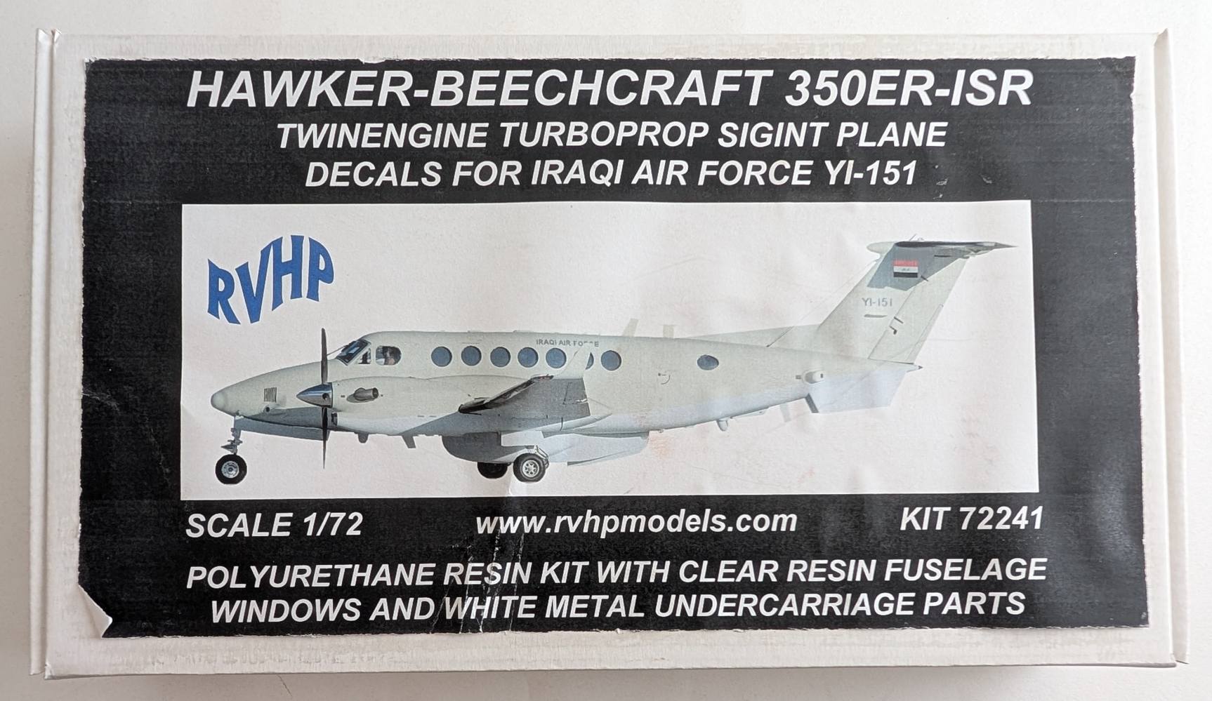 RVHP 72241 HAWKER BEECHCRAFT 350ER-ISR Aircraft Model Kits