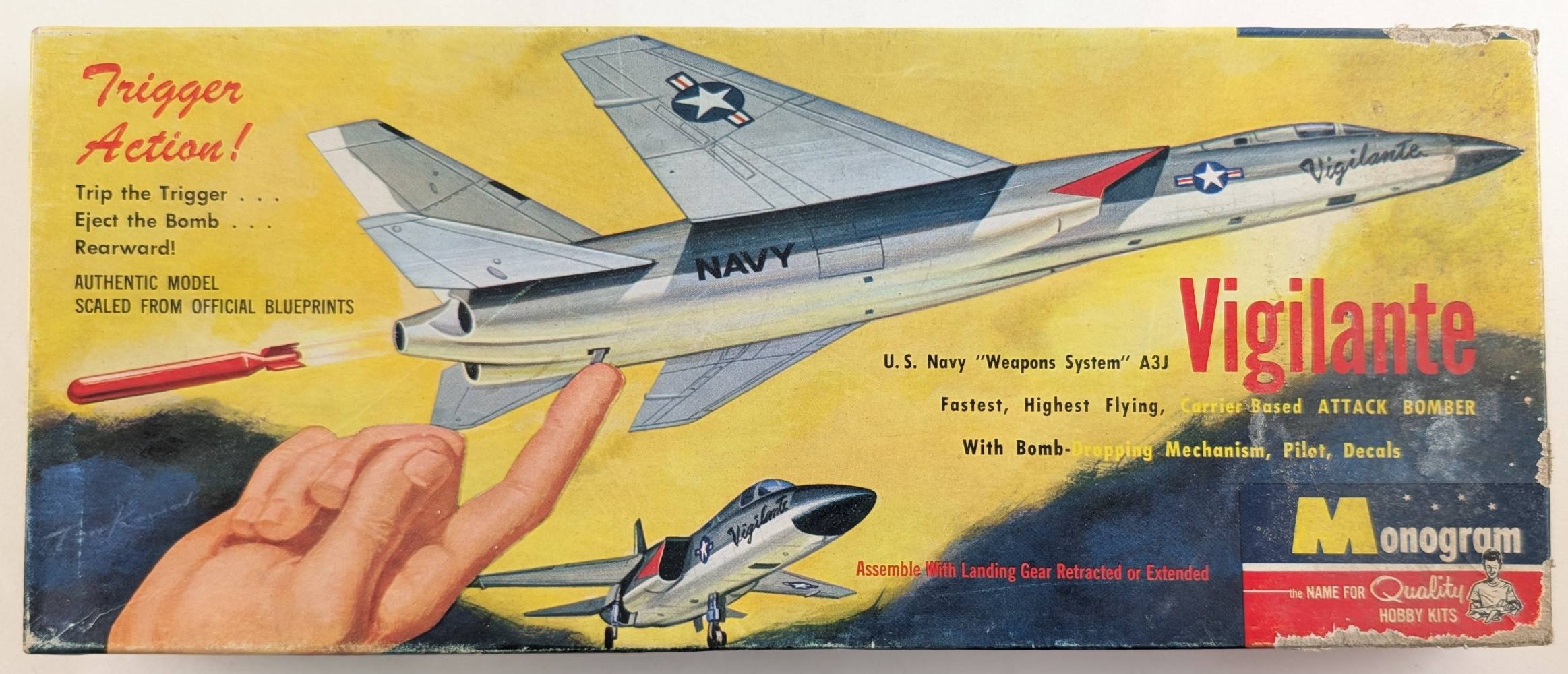 MONOGRAM PA53 US NAVY A3J VIGILANTE Aircraft Model Kits