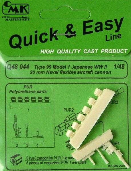 CMK Q48044 TYPE 88 MODEL 1 JAPANESE WWII 20MM NAVAL FLEXIBLE AIRCRAFT CANNON Conversion Sets