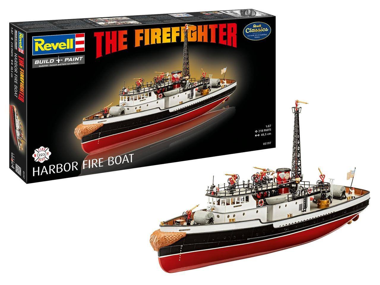 REVELL 05197 THE FIREFIGHTER - HARBOUR FIRE BOAT Model Ships Kits