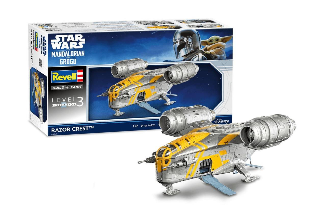REVELL 06747 RAZOR CREST - STAR WARS MANDALORIAN AND GROGU Film & TV models