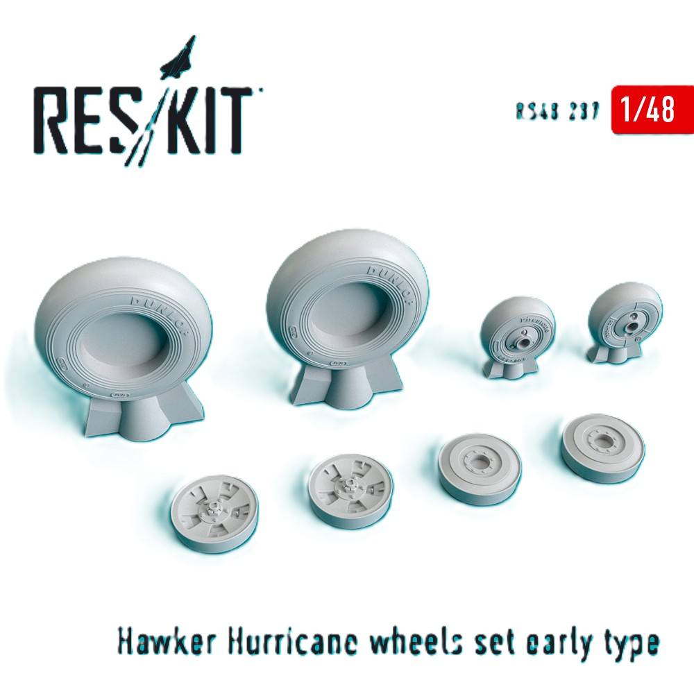 RESKIT RS48-0287 HAWKER HURRICANE WHEEL SET EARLY TYPE Conversion Sets