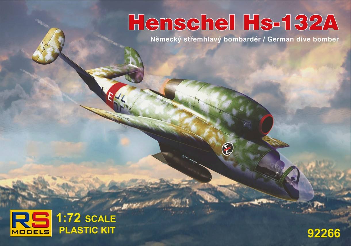RS MODELS 92266 HENSCHEL HS-132A Aircraft Model Kits
