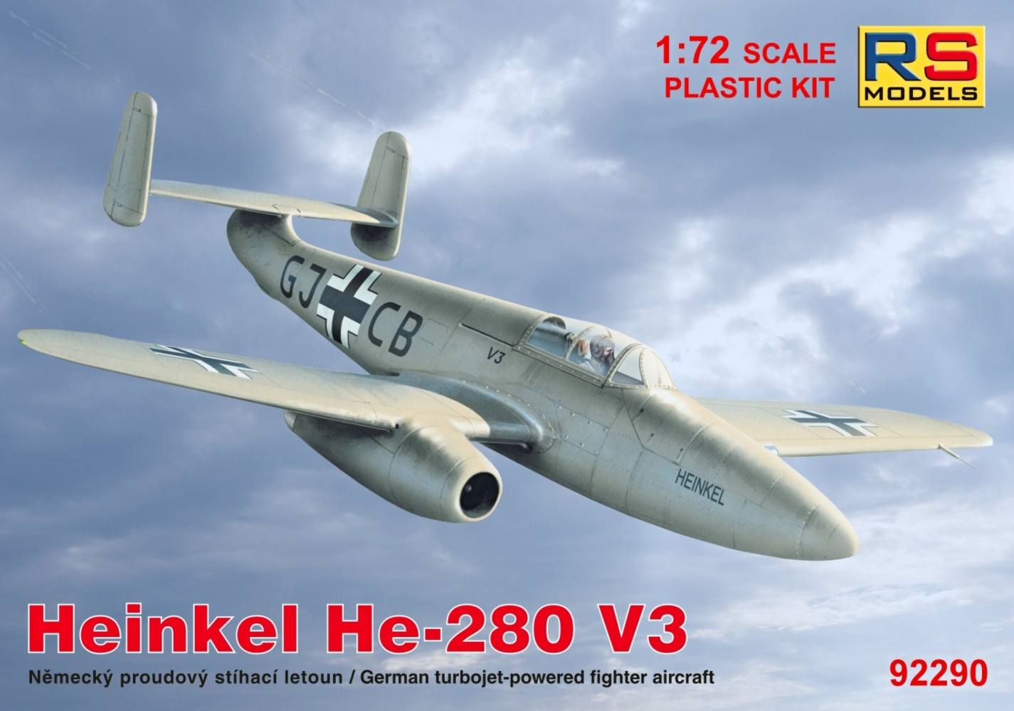 RS MODELS 92290 HEINKEL HE-280 V3 Aircraft Model Kits