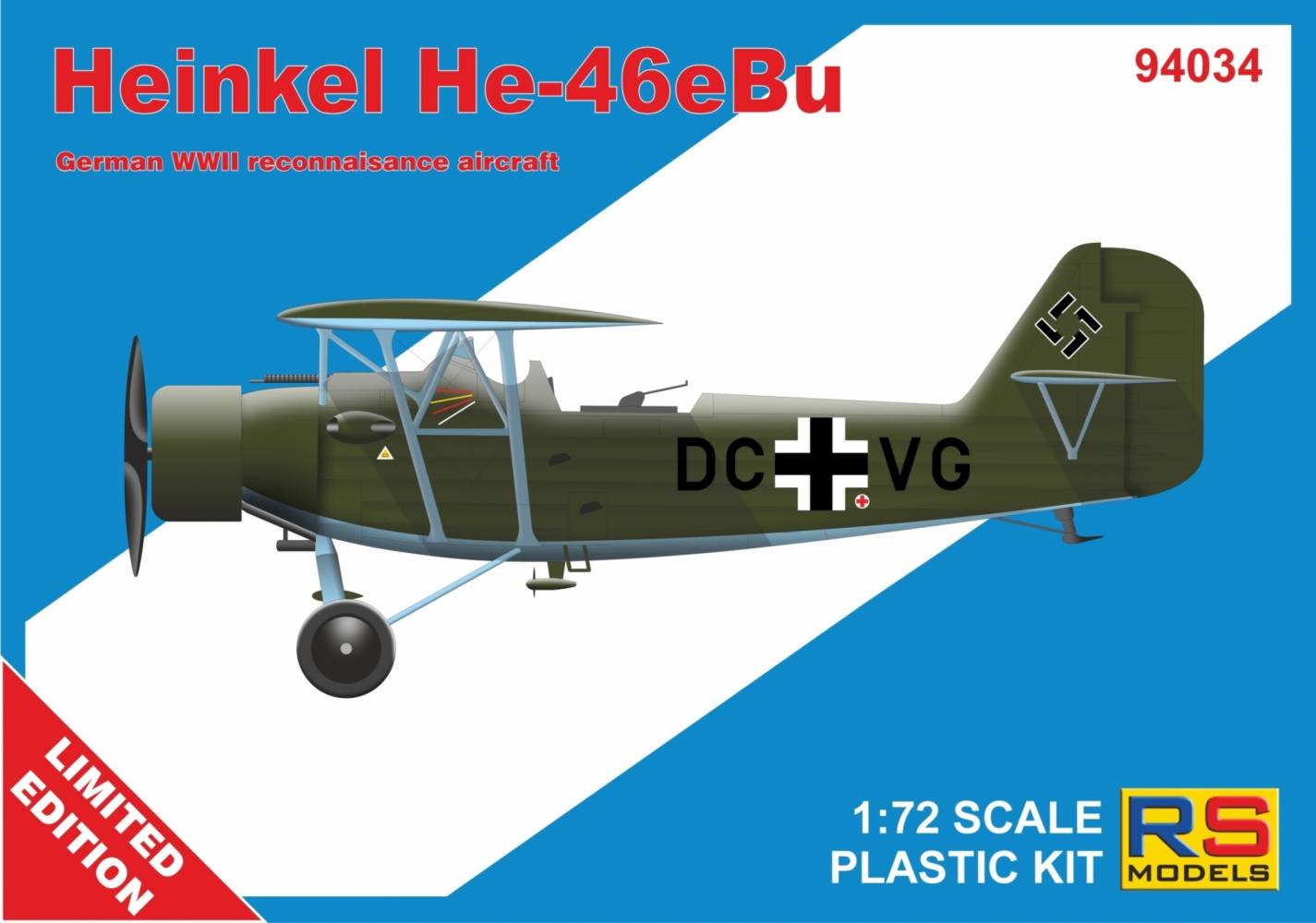 RS MODELS 94034 HEINKEL HE-46EBU Aircraft Model Kits